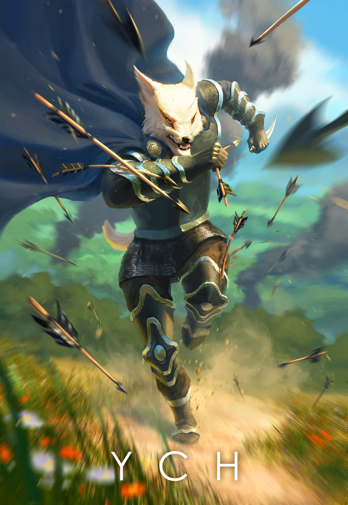 Knight Wolf. YCH , , , 