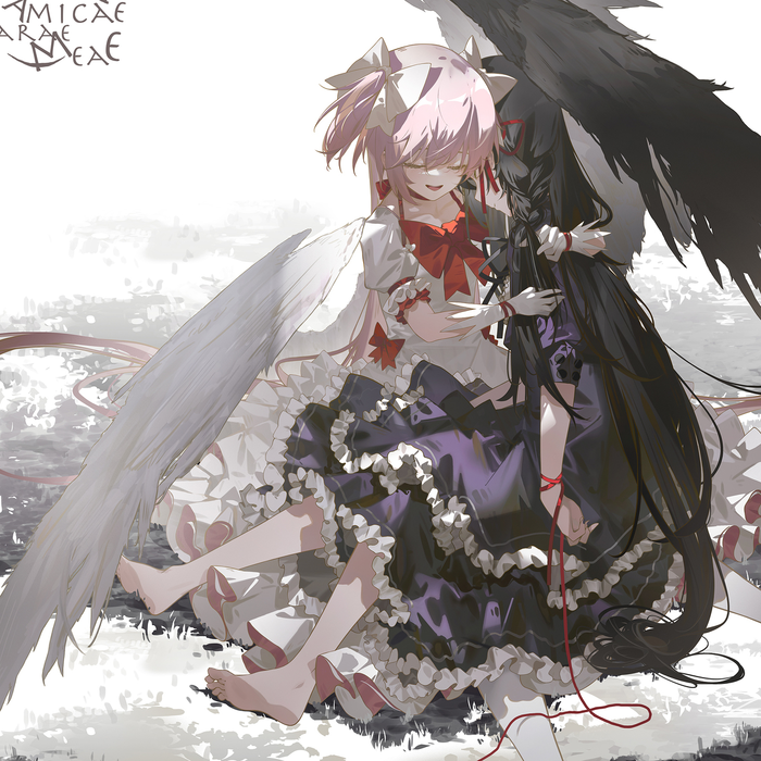    , Anime Art, Mahou Shoujo Madoka Magica, Madoka Kaname, Akemi Homura