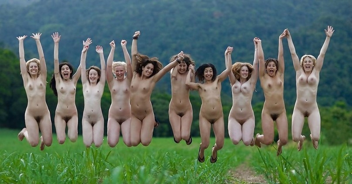 Nude Group Photo