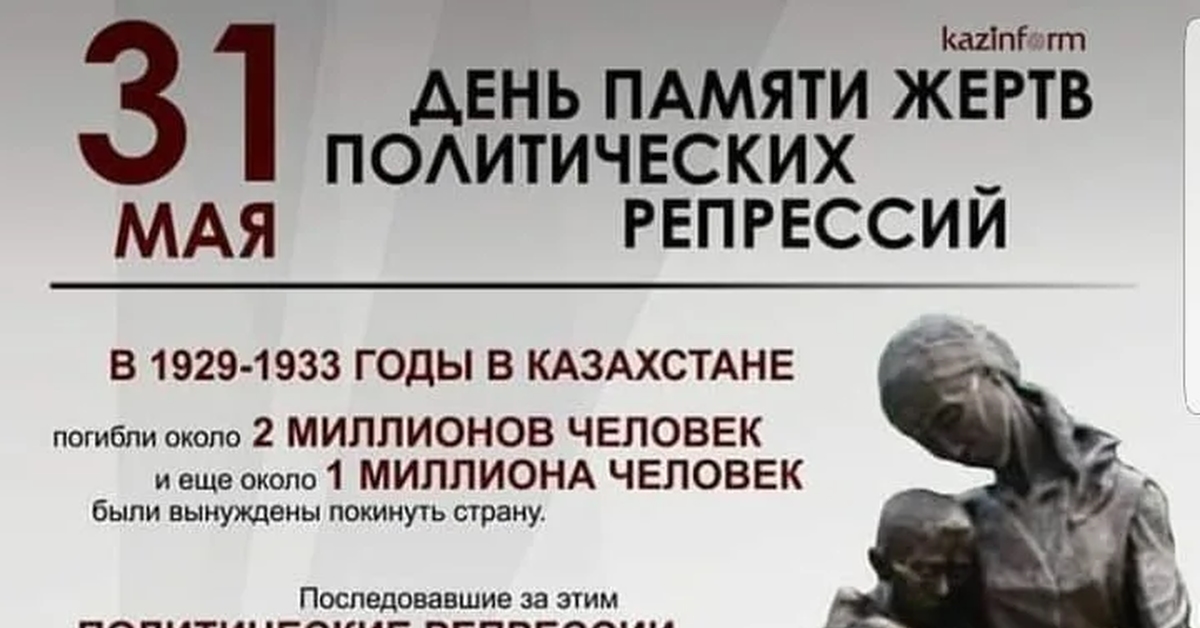 День памяти жертв политических репрессий в казахстане презентация