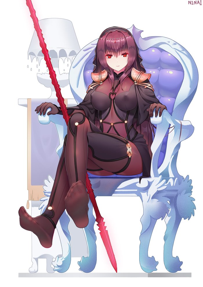Scathach , , Anime Art, Fate, Fate Grand Order, Scathach, Lancer, 