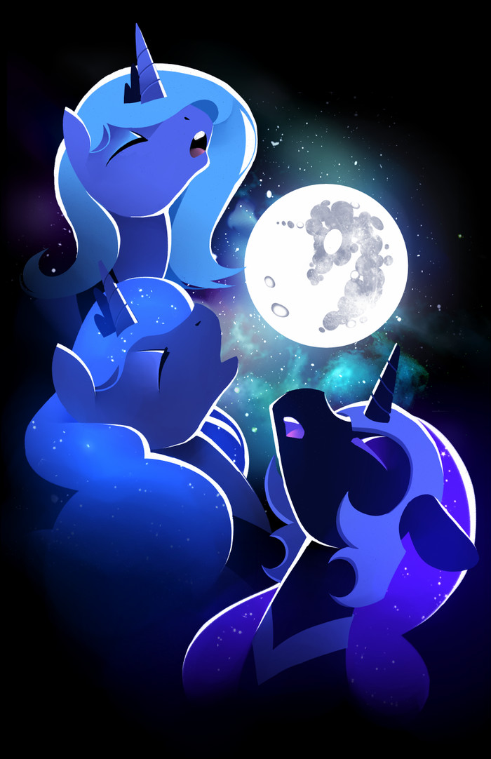 Three Luna Moon My Little Pony, Princess Luna, Nightmare Moon, , Karzahnii