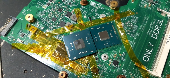 Ремонт ноутбука dell 3520 замена процессора | Пикабу