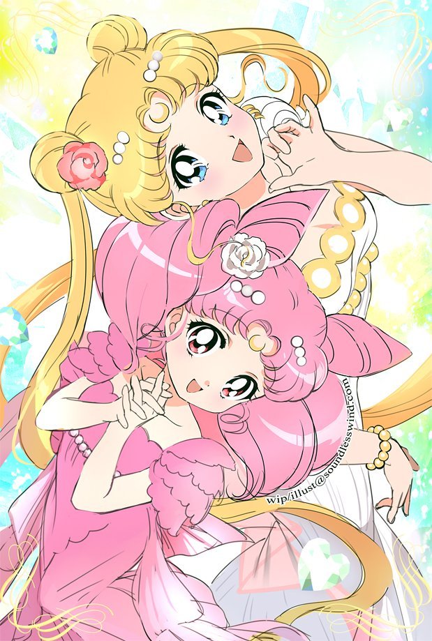   Sailor Moon, Tsukino Chibiusa, Anime Art, , Tsukino Usagi
