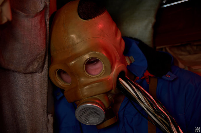 Колхозный.. киберпанк? Или как сфотографироваться в противогазе Фотография, Противогаз, Киберпанк, Постапокалипсис, Nikon, Nikon d7000, Tamron, Длиннопост