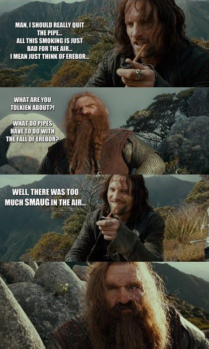 I'm Tolkien about Smaug in the air #2 ,  , , , , , , , 