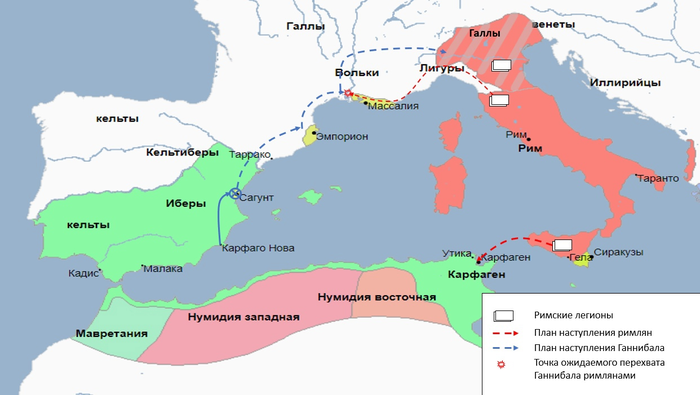 Какой план войны с римом составил ганнибал