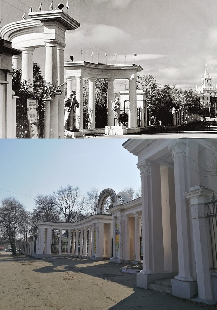 Комсомольск-на-Амуре. Город из советской мечты Советская архитектура, СССР, Сталинская архитектура, Сравнение, Было-стало, Дальний Восток, Длиннопост, Комсомольск-на-Амуре