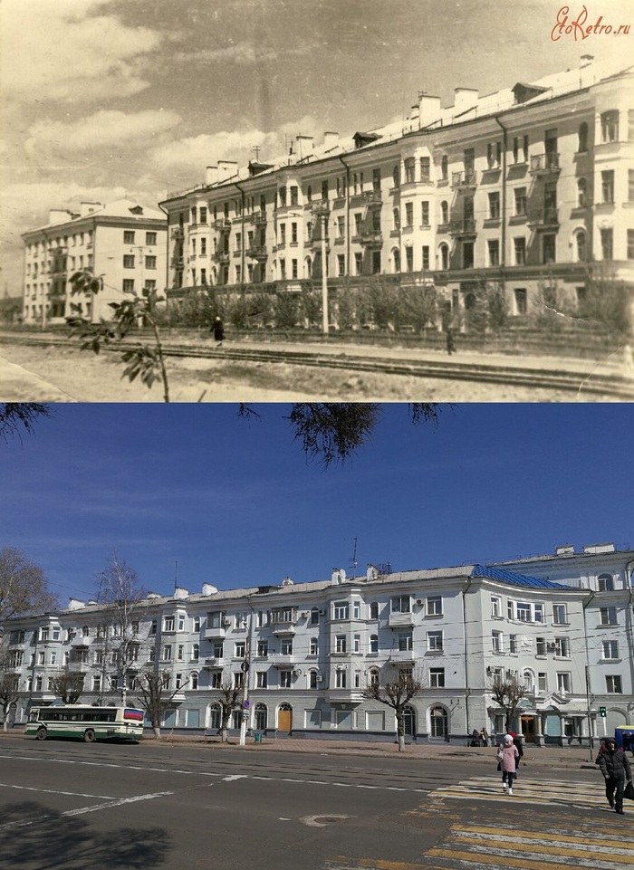 Комсомольск-на-Амуре. Город из советской мечты Советская архитектура, СССР, Сталинская архитектура, Сравнение, Было-стало, Дальний Восток, Длиннопост, Комсомольск-на-Амуре