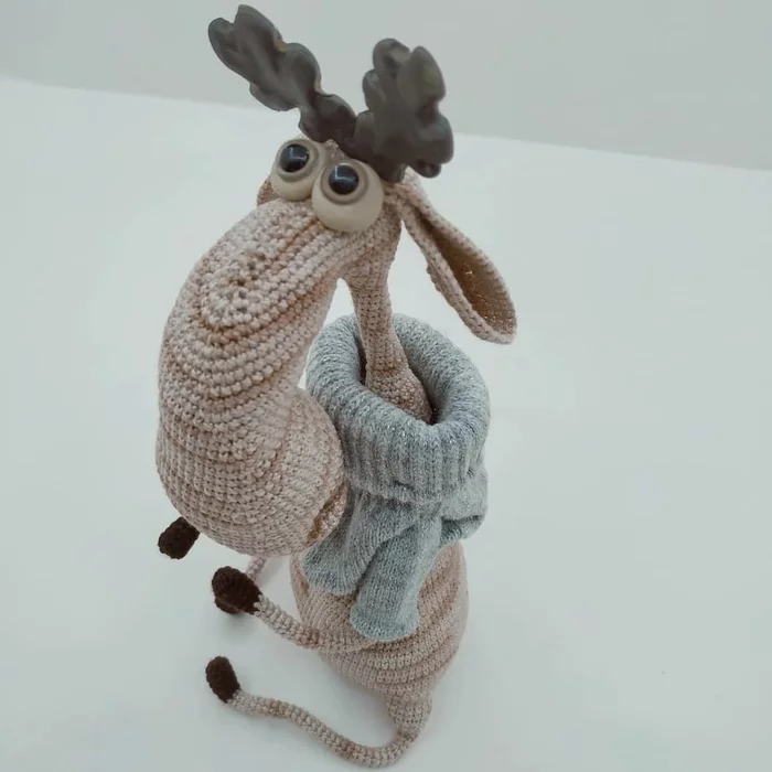 Лось амигуруми схема