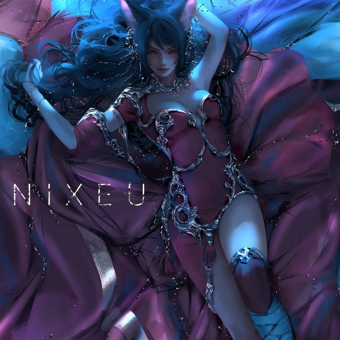 Ahri , , , Ahri, League of Legends, Nixeu