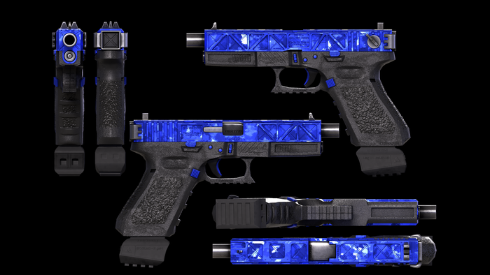 3D  Glock 18 - (GK118 consept) Blender, 3D , ,  glock, Marmoset Toolbag, Substance painter, Zbrush, Gamedev, 