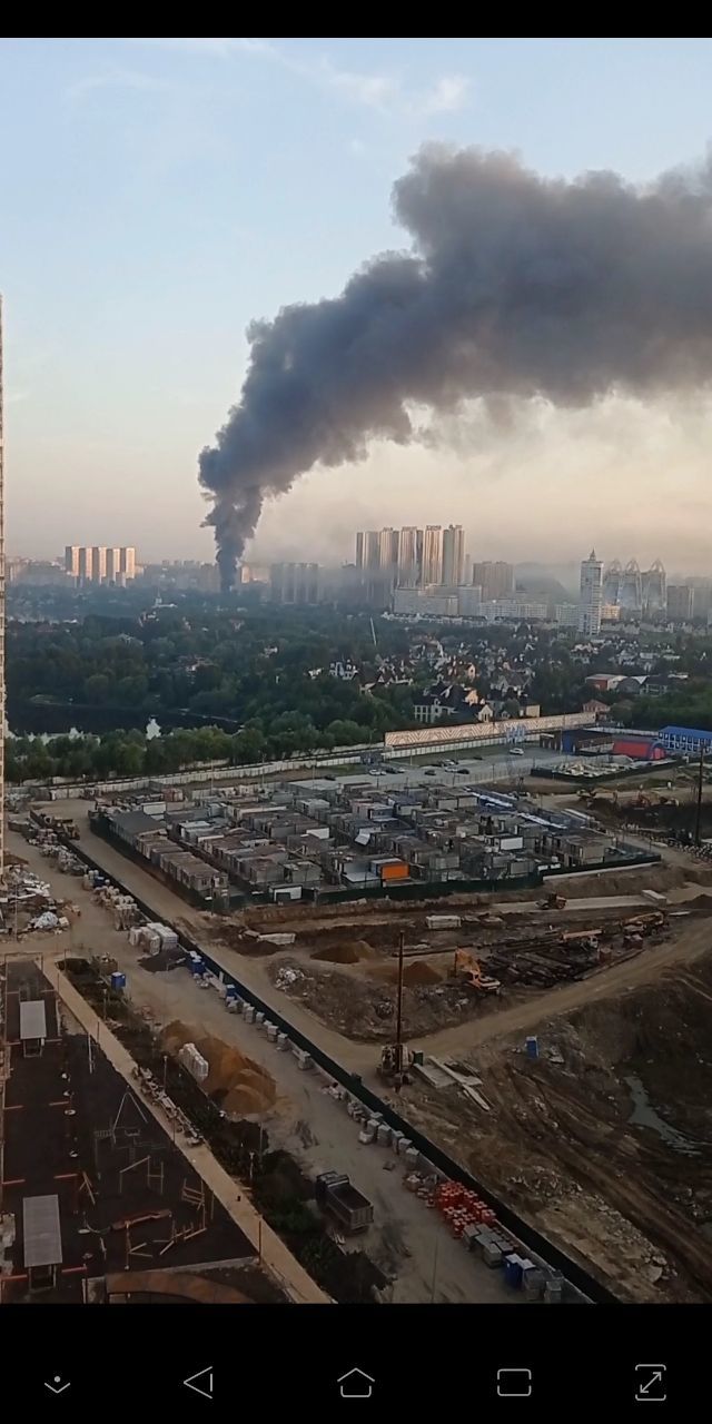 Пожар в Красногорске МО | Пикабу