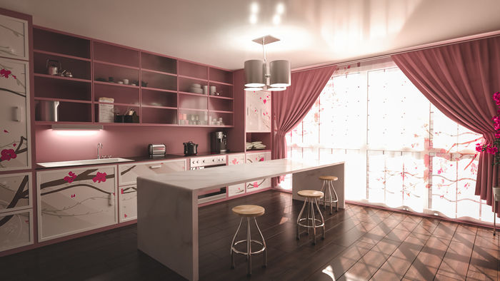 Japan - Kitchen Design 3D, 3ds Max, Cgimedia, 