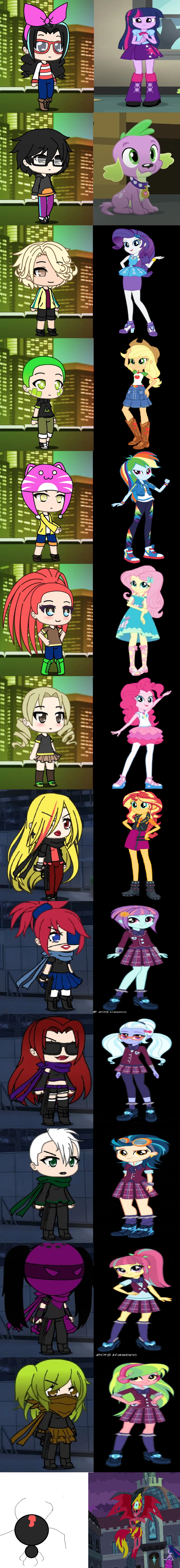 Kagerou Project: Next Generation as My Little Pony: Equestria Girls Cast Kagerou Project, My Little Pony, , , , , Equestria Girls