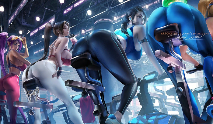   The King of Fighters, Metroid, Wii Fit, Shantae, Wii Fit Trainer, Mai Shiranui, Samus Aran, , , , Sakimichan, Shantae half-genie Hero