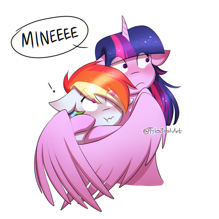 Ψ My Little Pony, Twilight Sparkle, Rainbow Dash