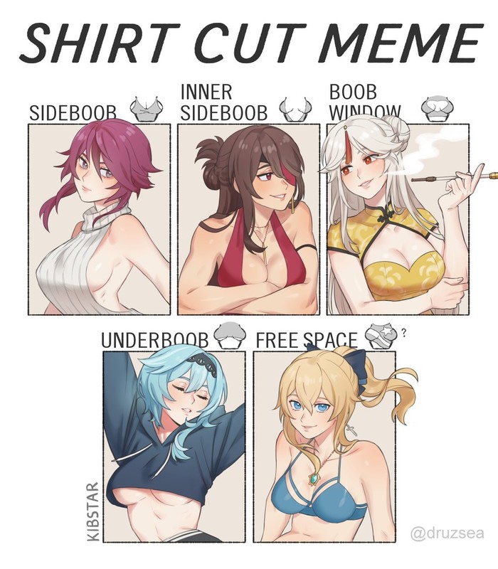Shirt Cut Meme byGenshin Impact