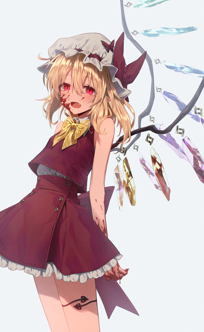 Flandre Scarlet Touhou, Anime Art, , Flandre Scarlet, Greenkohgen