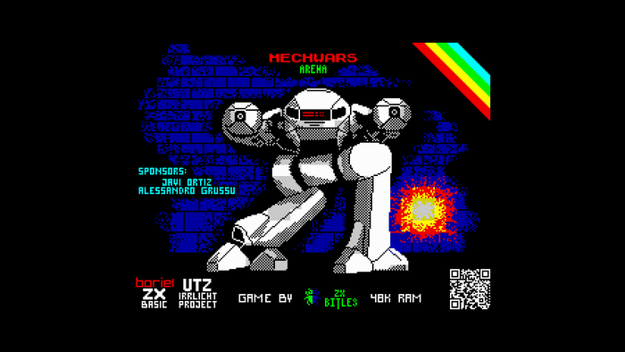 Mechwars: Arena. ZX Spectrum Zx Spectrum, Pixel Art, Beep, 8 , Sinclair, , 