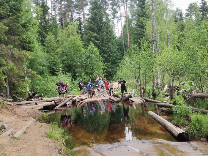 Каменный мол Велосипед, Велосипедист, Покатушки, Отдых, Ладога, Санкт-Петербург, Туризм, Длиннопост
