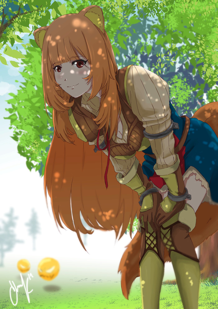  Tate no Yuusha no Nariagari, Raphtalia, Animal Ears, Anime Art, 