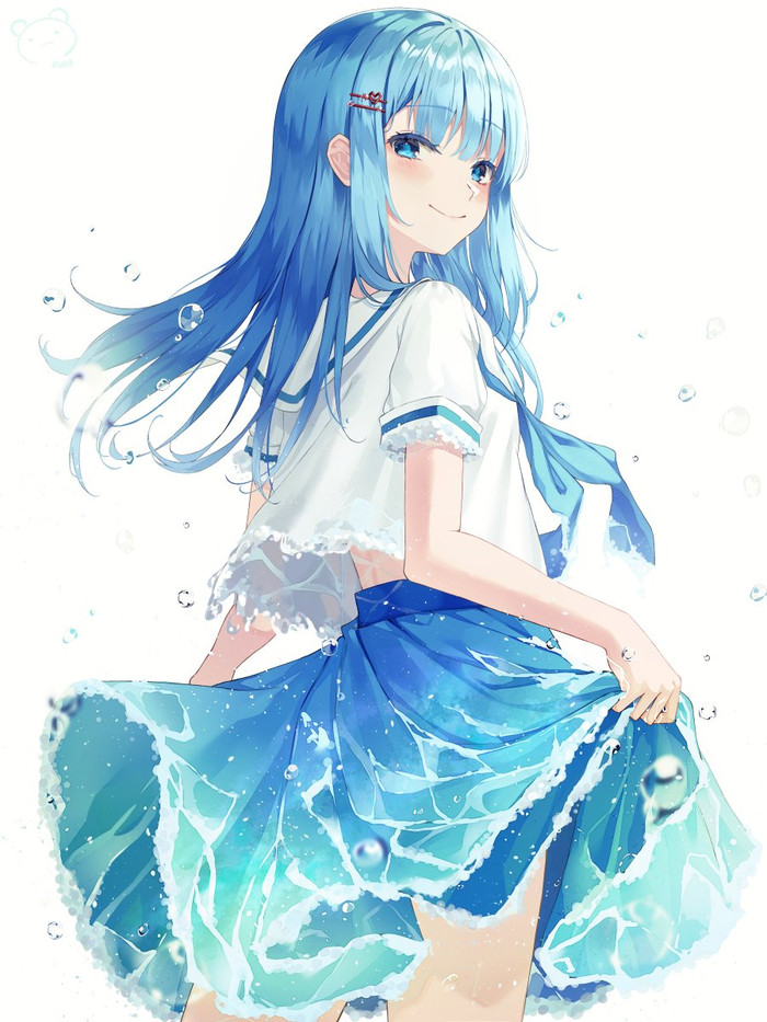Water , Anime Art, Original Character, , , 