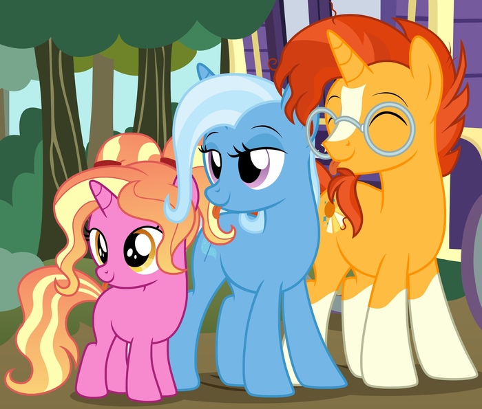   My Little Pony, Sunburst, Trixie, Luster Dawn