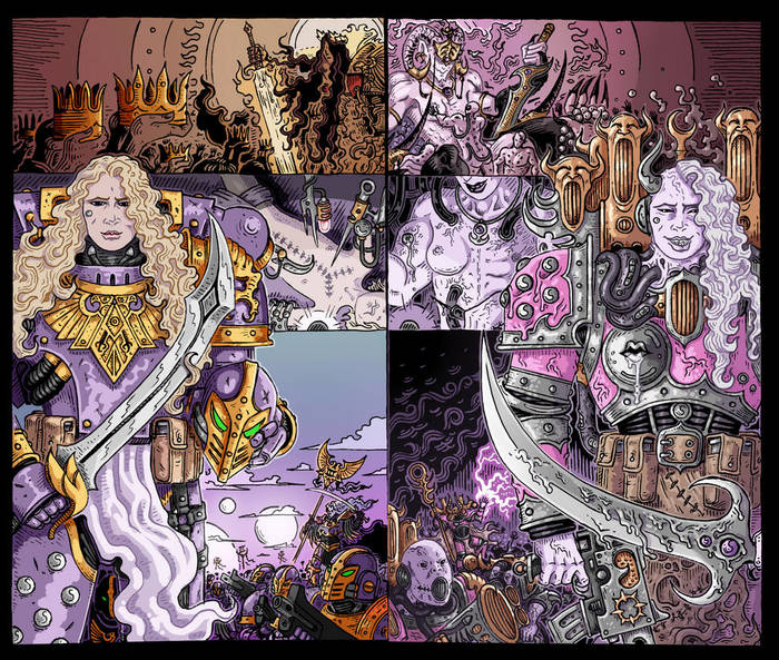 For the Emperor - mirrored pages