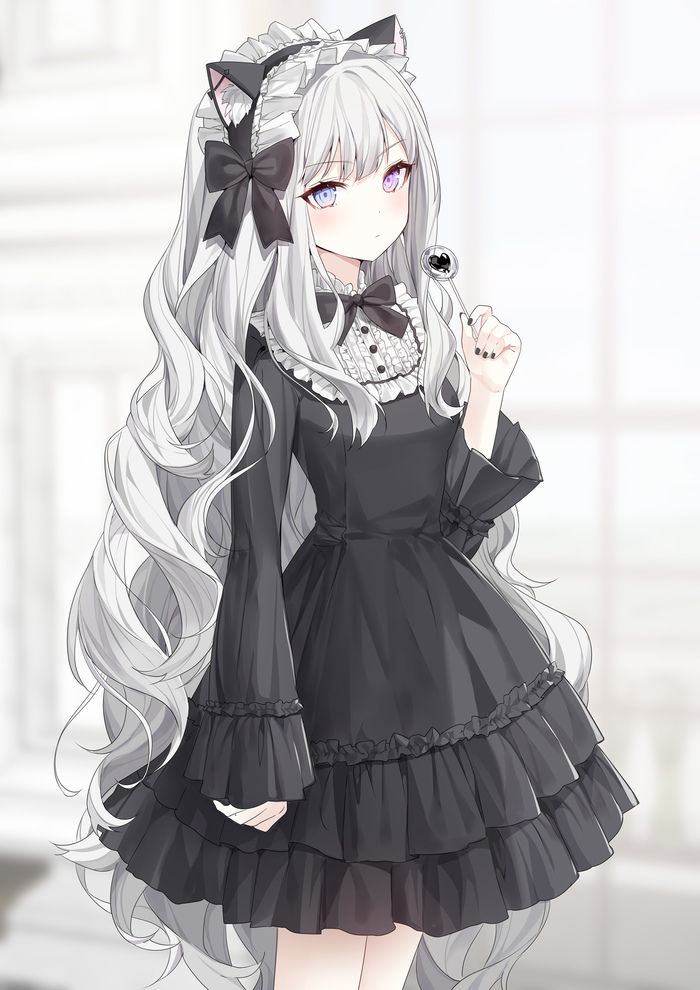 Cute girl , Anime Art, Original Character, Animal Ears