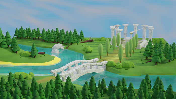 Монумент в лесу