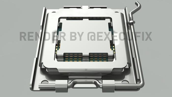 Так выглядит новый сокет AMD AM5 в исполнении LGA 1718 AMD, Amd ryzen, Сокет