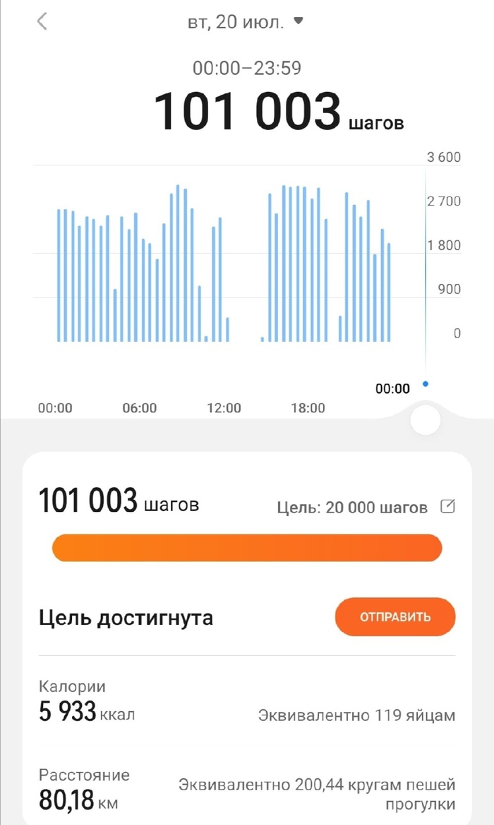 Как я прошел 100 000 шагов за сутки