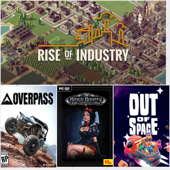 Розыгрыш Rise of Industry, OVERPASS, Out of Space и King's Bounty: Dark Side