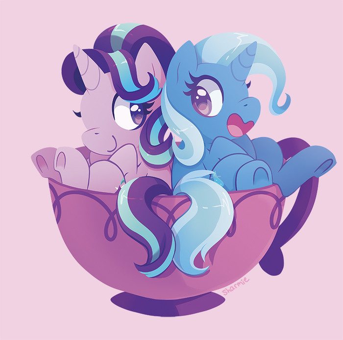 - My Little Pony, , -, Ponyart, Trixie, Starlight Glimmer