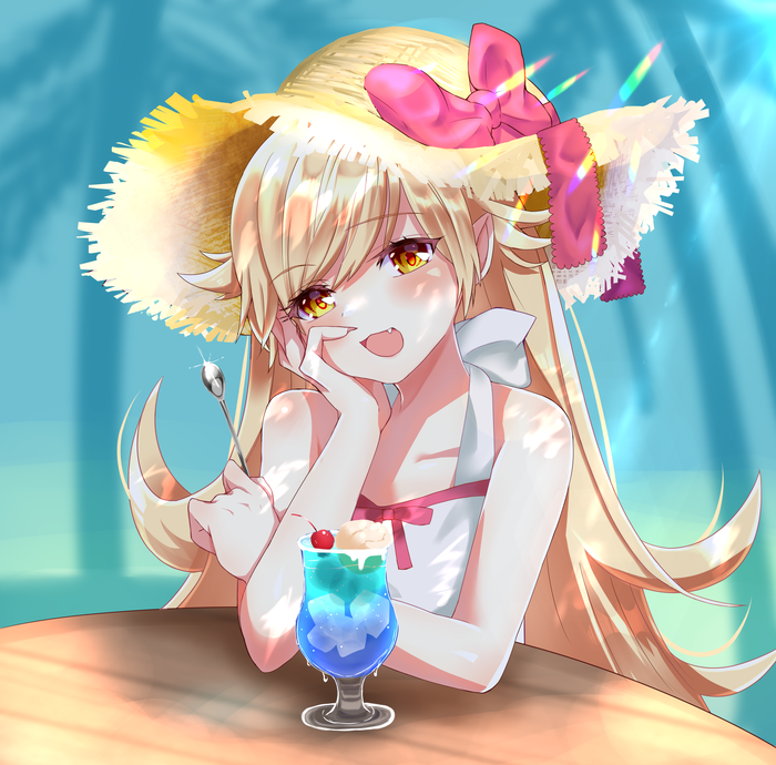   ) Anime Art, , Monogatari Series, Shinobu Oshino, Loli, Mellonnicola03