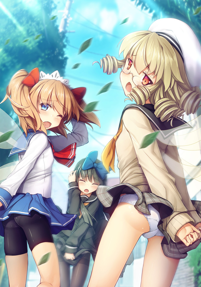   Touhou, Luna Child, Star Sapphire, Sunny Milk, Anime Art, , Chima q, , ,  , 