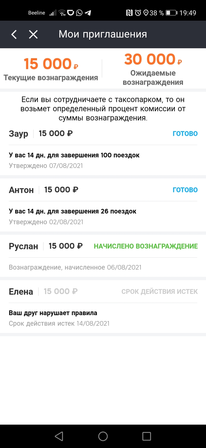 диди такси бонусы для водителей