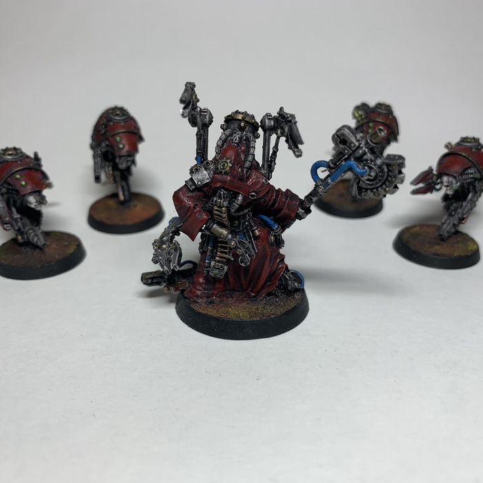 Adeptus mechanicus: tech-priest enginseer Warhammer 40k, Wh miniatures, 