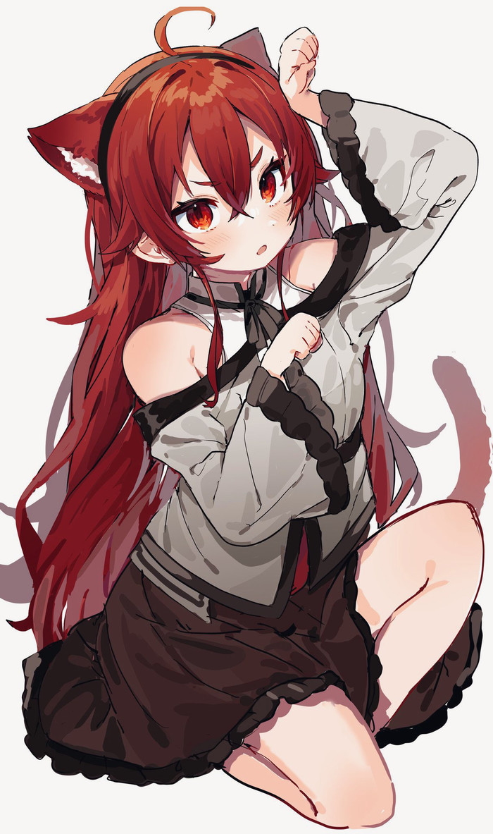 Eris , Anime Art, Eris Boreas Greyrat, Mushoku tensei, , , Animal Ears