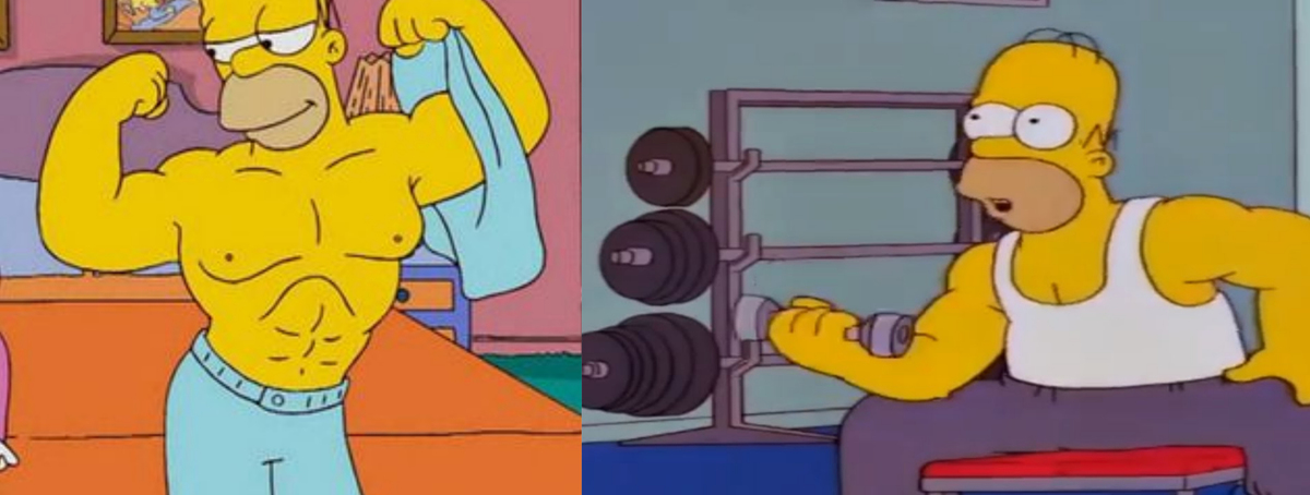 Симпсоны физкультура.
