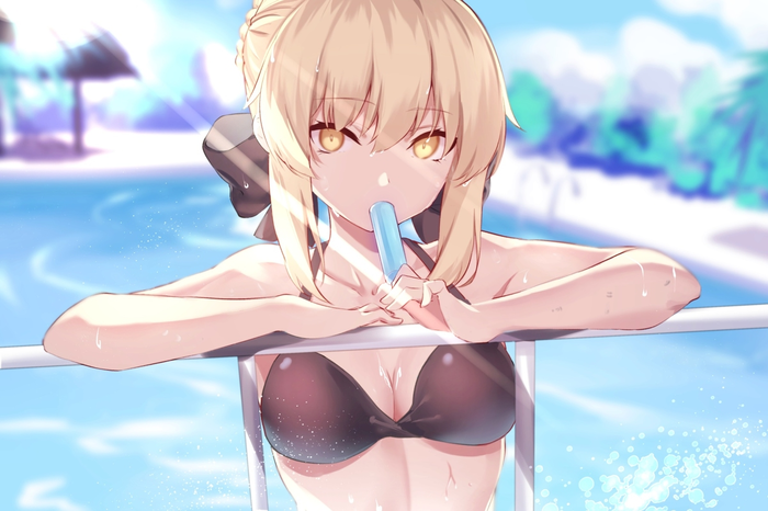     , Anime Art, Fate, Fate Grand Order, Saber Alter, ,   