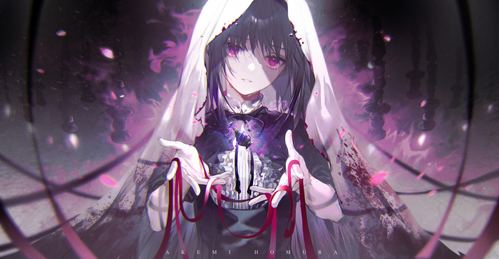  Anime Art, Mahou Shoujo Madoka Magica, , Akemi Homura, Pixiv