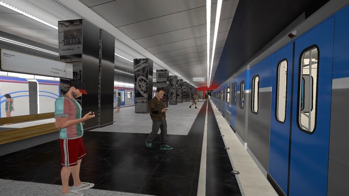 Московское метро в игре Metro Simulator 2019 Метро, Metro, Поезд, Железная дорога, Симулятор, Москва, Длиннопост