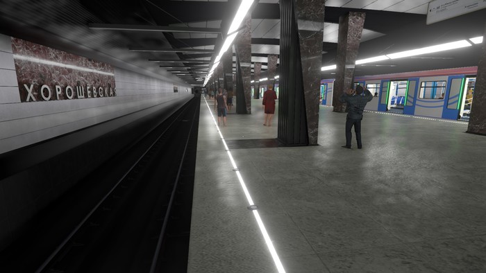 Московское метро в игре Metro Simulator 2019 Метро, Metro, Поезд, Железная дорога, Симулятор, Москва, Длиннопост