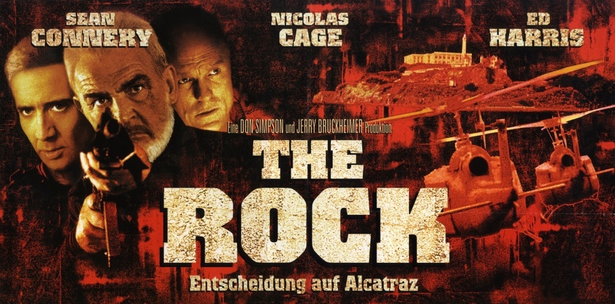 The rock 1996. Скала фильм 1996. Скала фильм 1996 Постер. Николас Кейдж Алькатрас. The Rock 1996 Постер.