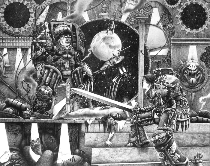 :    Warhammer 40k, Old Warhammer, Horus, Wh Art