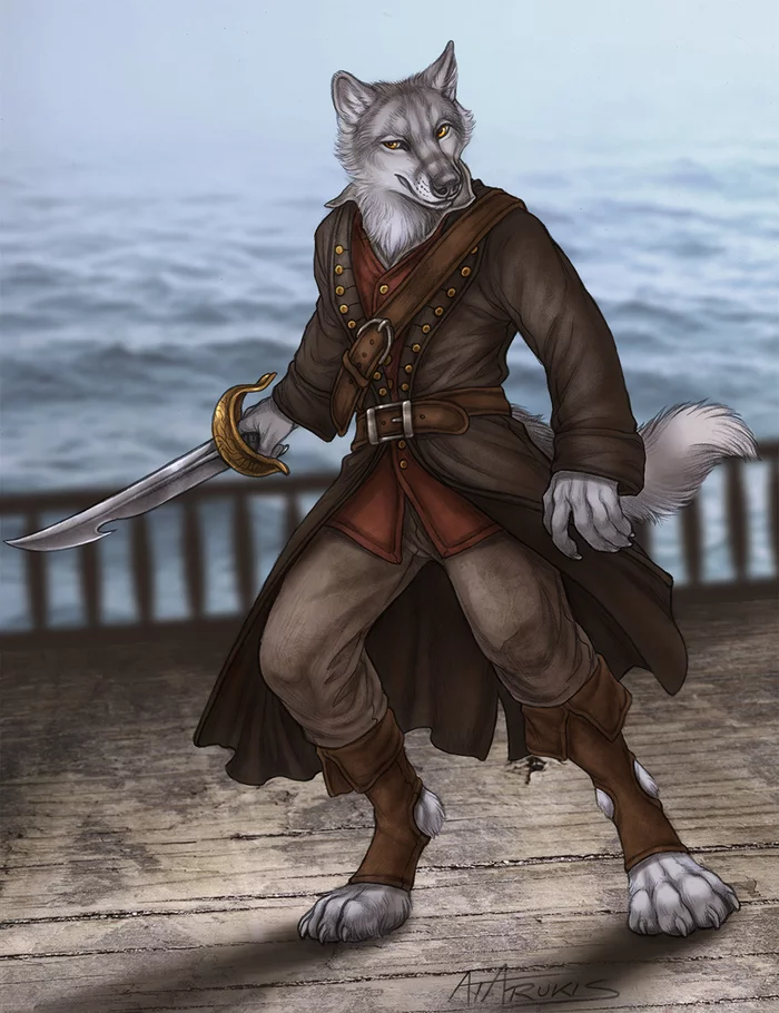 furry wolf anthro