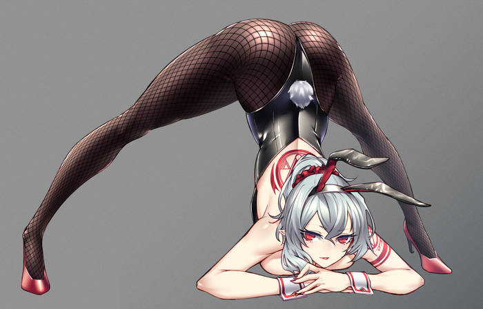 Remilia Scarlet Touhou, Remilia Scarlet, Anime Art, , Shukusuri, Jackochallenge, Bunnysuit, ,  , 