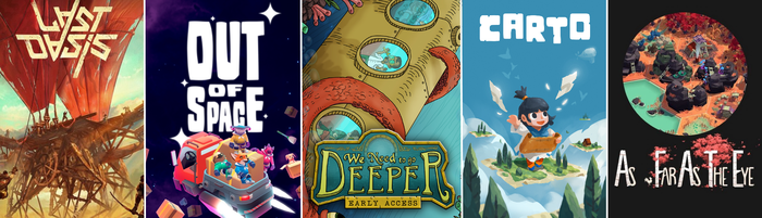 Last Oasis,Out of Space,We Need To Go Deeper,Carto,As Far As The Eye